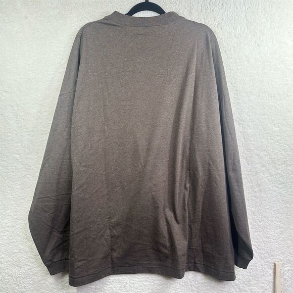Fear of God Essentials Men's Long Sleeve Tee Brown Size L Crew Neck Oversized - Picture 10 of 13